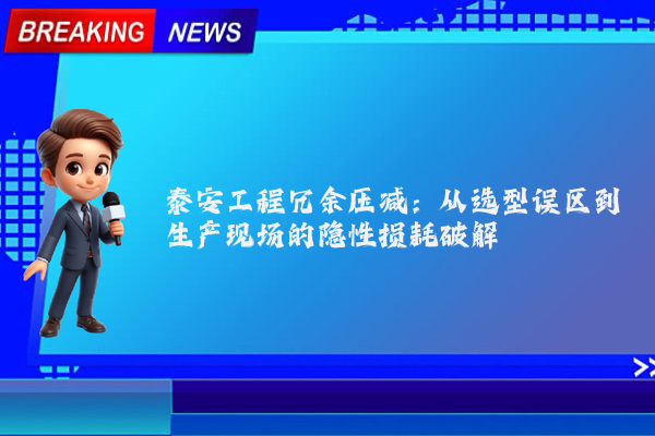 泰安工程冗余压减:从选型误区到生产现场的隐性损耗破解