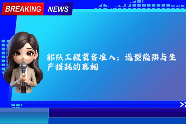 部队工程装备准入:选型陷阱与生产损耗的真相